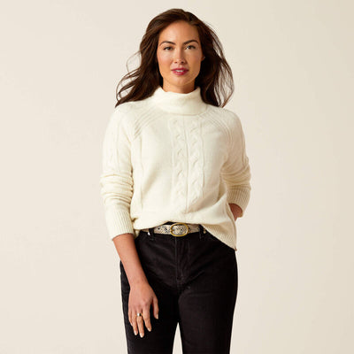 Ariat Womens NOVATO Sweater in Vanilla Ice