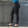 BARE Performance Riding Tights with FULL SEAT silicone grip - BLACK GALAXY