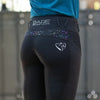 BARE Performance Riding Tights with FULL SEAT silicone grip - BLACK GALAXY