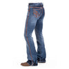 JASPER HIGH RISE COMFORT CUT Boot Cut Jeans, 35 inch Leg. RUST STITCH by Hitchley and Harrow SR2152