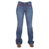 HOT SPRINGS COMFORT CUT HIGH RISE Jeans, 35 inch Leg. RED STITCH by Hitchley and Harrow SR2160