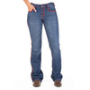 HOT SPRINGS COMFORT CUT HIGH RISE Jeans, 35 inch Leg. RED STITCH by Hitchley and Harrow SR2160