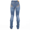 SACRAMENTO ULTRA HIGH RISE Boot Cut Jeans, 35 inch Leg. TAN STITCH by Hitchley and Harrow SR2198