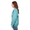 Wrangler Womens TABITHA Crew Neck Fleece Long Sleeve Sweater - Turquoise