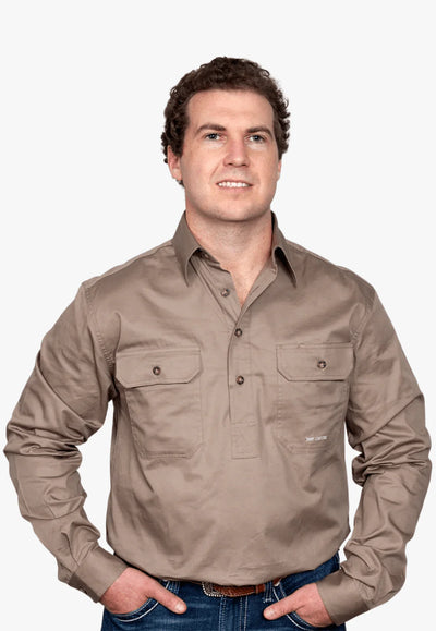 JCA Mens Cameron Work Shirt 1/2 Button