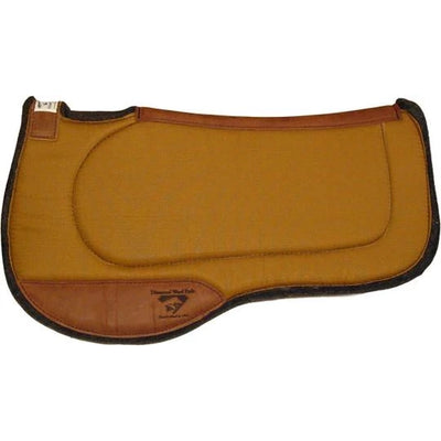 ER85 Diamond Wool Endurance Contoured Ranch Pad 1 inch - SQUARE