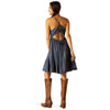 Ariat Womens Calico Chambray Tie-back Dress