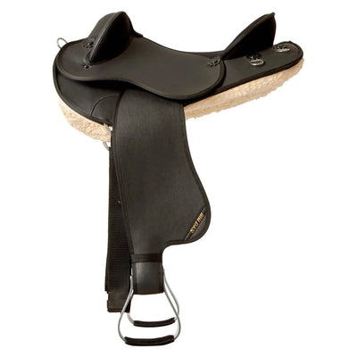 Syd Hill Synthetic Half Breed Saddle - BLACK