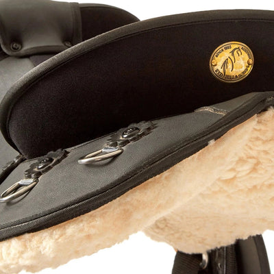 Syd Hill Synthetic Half Breed Saddle - BLACK