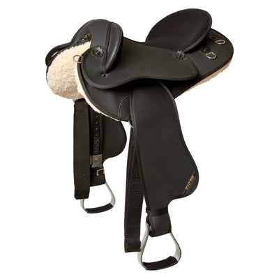 Syd Hill Synthetic Half Breed Saddle - BLACK